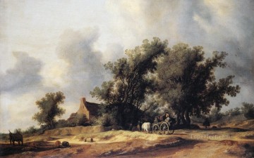 Salomon van Ruysdael Painting - Road landscape Salomon van Ruysdael
